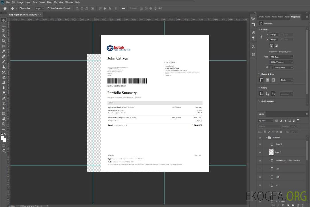 Modèle de relevé de banque Inde Kotak Mahindra, format Word et PDF, 4 pages, version 2 template Modèle de relevé de banque Inde Kotak Mahindra, format Word et PDF, 4 pages, version 2 template